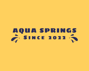 Aqua Summer Splash logo design