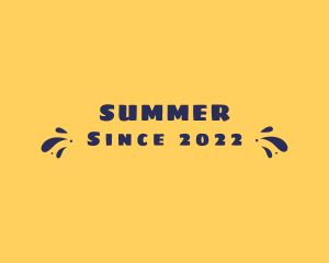 Aqua Summer Splash logo design