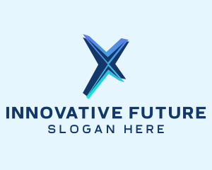 Future - Gaming Tech Letter X logo design