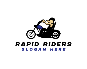 Motorcycle - Motorcycle Gang Dog logo design