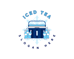 Ice Cooler Soda logo design