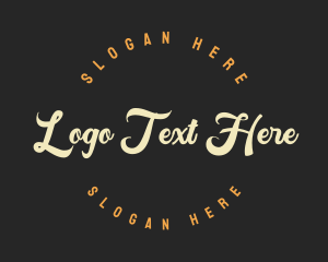 Retro Cursive Business Logo