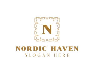 Nordic - Luxurious Antique Frame logo design