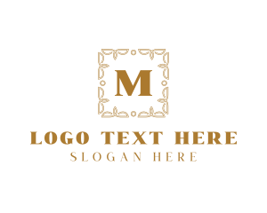 Ancestral - Luxurious Antique Frame logo design