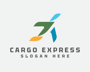 Abstract Cargo Aircraft logo design