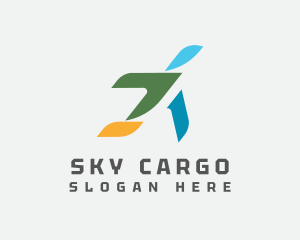 Abstract Cargo Aircraft logo design