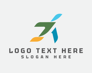 Shipment - Abstract Cargo Aircraft logo design