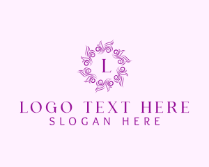 Flower Shop - Victorian Boutique Decoration logo design