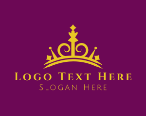 Coronet - Tiara Crown Luxury logo design