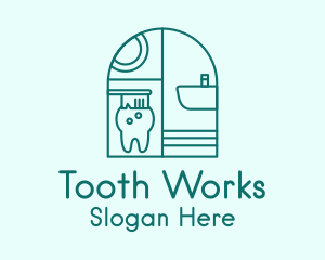 Tooth - Toothbrush Dental Tooth logo design