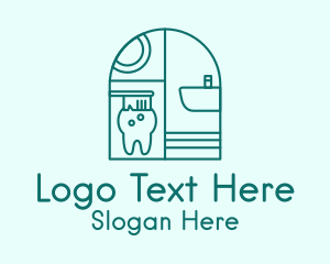 Orthodontist - Toothbrush Dental Tooth logo design