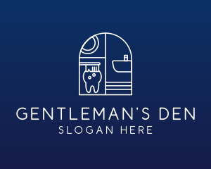 Toothbrush Dental Tooth logo design