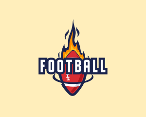 Football Fire Sports logo design