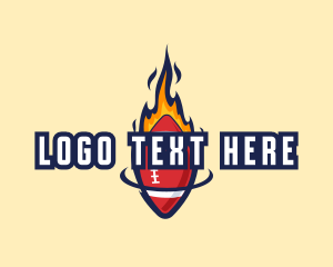 Varsity - Football Fire Sports logo design