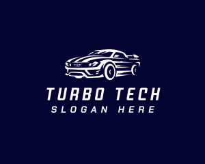 Turbo - Racing Car Automobile logo design