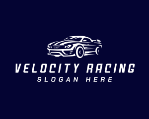 Racing Car Automobile logo design