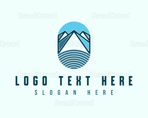 Abstract Snow Mountain Logo