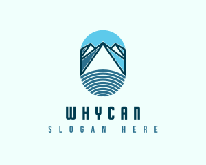 Vacation - Abstract Snow Mountain logo design