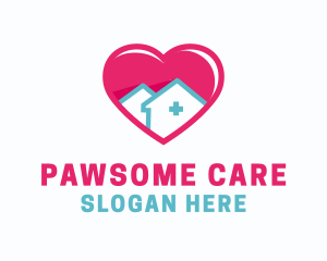 Heart Home Care logo design