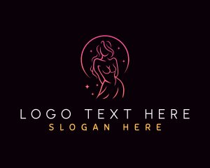 Salon - Stylish Sexy Woman logo design