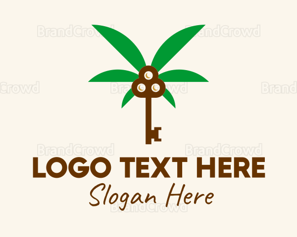 Coconut Tree Key Logo