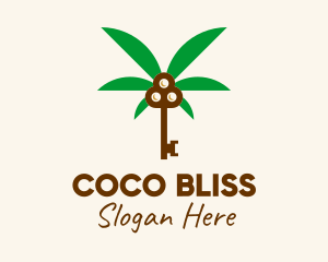 Coconut Tree Key logo design