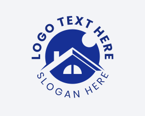 Home Cleaning - Cozy House Roof logo design
