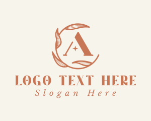 Leaf Plant Letter A Logo