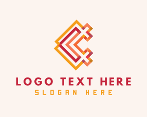 Culture - Woven Textile Letter C logo design