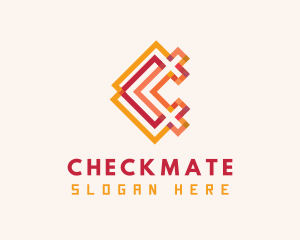 Woven Textile Letter C logo design