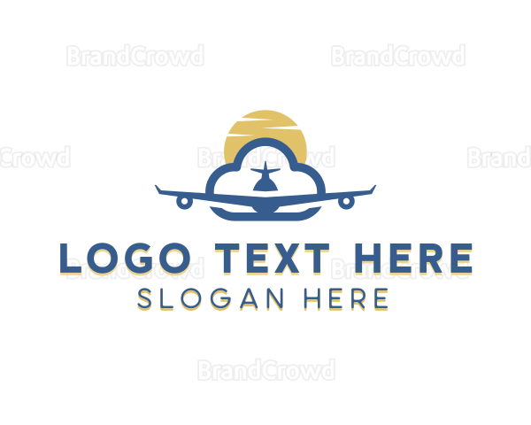 Airplane Travel Aviation Logo