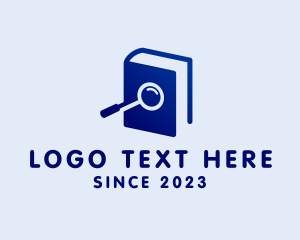 Ebook - Book Research App logo design