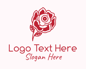 Flower Camera Lens Logo
