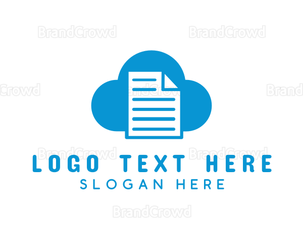 Cloud File Document Logo