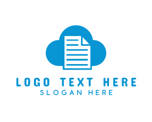 Cloud File Document Logo