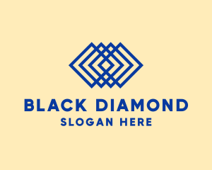 Modern Layered Diamond logo design