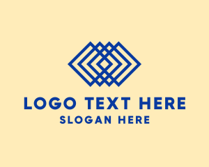 Modern Layered Diamond Logo