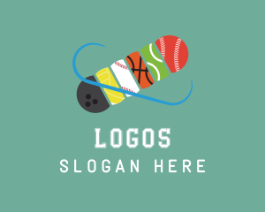 Colorful - Athletic Ball Sports logo design