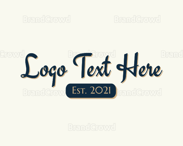 Retro Fashion Boutique Logo