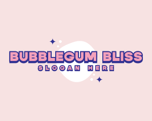 Bubblegum - Bubbly Sweet Blob logo design
