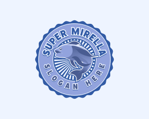 Fish Fisherman Marine Logo