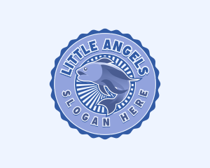 Aquatic - Fish Fisherman Marine logo design