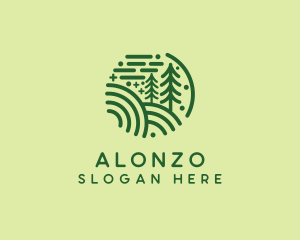 Nature Pine Forest  logo design