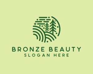 Nature Pine Forest  logo design