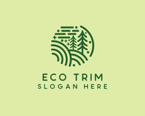 Nature Pine Forest  logo design