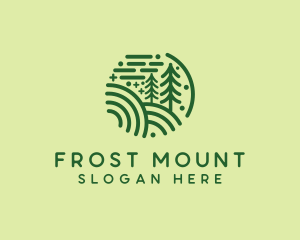 Nature Pine Forest  logo design