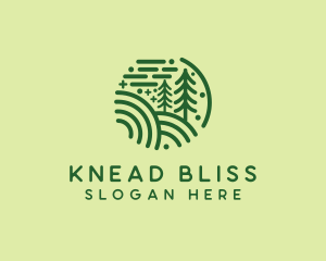 Nature Pine Forest  logo design