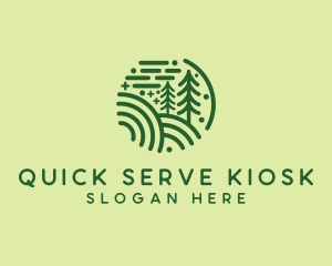 Nature Pine Forest  logo design