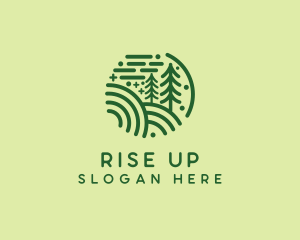 Nature Pine Forest  logo design