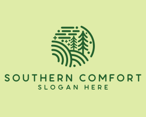 Nature Pine Forest  logo design